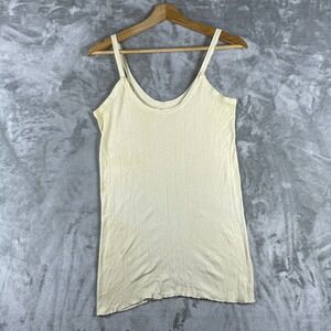 True Vintage 1950s Ribbed Cotton Tank Top Unisex XS (lots of stretch) USA made